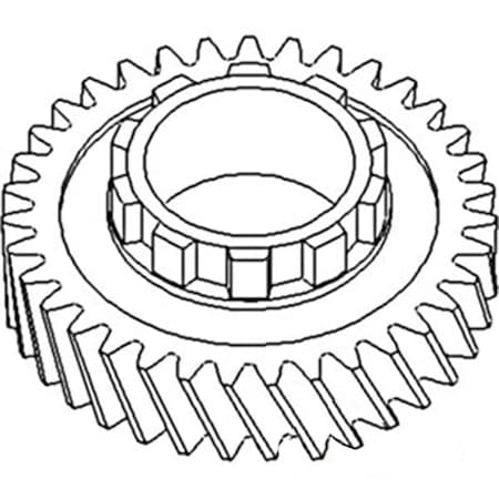 Aftermarket New 2nd Mainshaft Gear (10 teeth) Fits Allis Chalmers D17 170 35 70232408